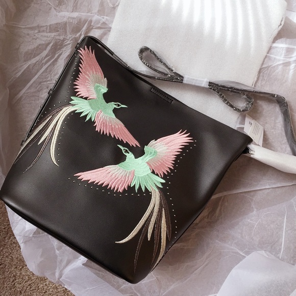 LAST ONE! NWT Topshop Rebecca Faux Leather Bag - Picture 4 of 8